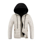 Byron - Men's Hooded Quilted Puffer Jacket with Zip Pockets 2