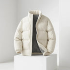 Calix - Men's Quilted Puffer Jacket with Stand Collar