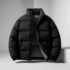 Calix - Men's Quilted Puffer Jacket with Stand Collar