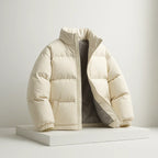 Calix - Men's Quilted Puffer Jacket with Stand Collar