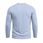 Cam - Men's Long Sleeve Lace-Up Henley Shirt 5