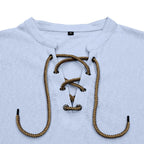Cam - Men's Long Sleeve Lace-Up Henley Shirt 6
