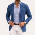 Caspian - Men's Two-Button Knit Blazer with Notch Lapels