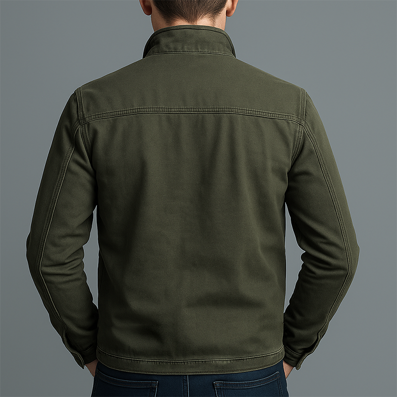 Chandler - Men's Stand-Collar Zip Jacket with Chest Pockets