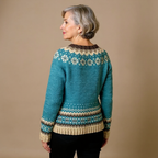 Claire - Women's Fair Isle Button-Front Cardigan