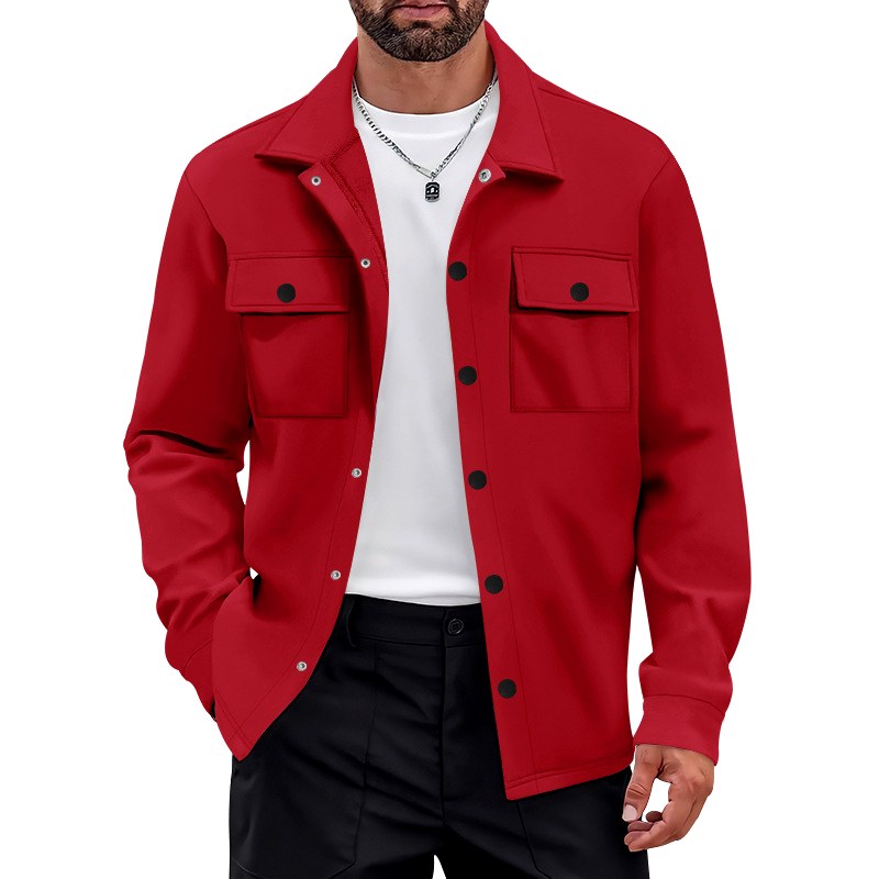 Curtis - Men's Snap Button Flap Pockets Jacket 3