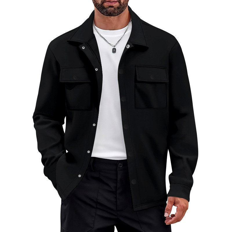 Curtis - Men's Snap Button Flap Pockets Jacket 4