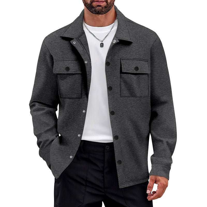 Curtis - Men's Snap Button Flap Pockets Jacket 7