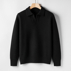 Dane - Men's Ribbed Polo Pullover Sweater