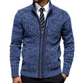 Dean – Men's Checkered High-Collar Cardigan 1