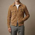 Declan - Men's Suede Jacket with Tailored Collar