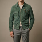 Declan - Men's Suede Jacket with Tailored Collar