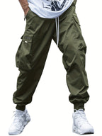 Dylan - Men's Relaxed Cargo Joggers with Drawstring Waist