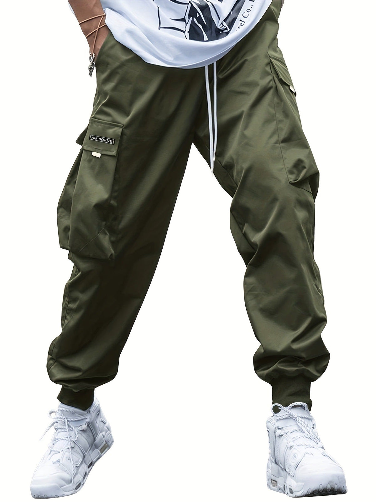 Dylan - Men's Relaxed Cargo Joggers with Drawstring Waist