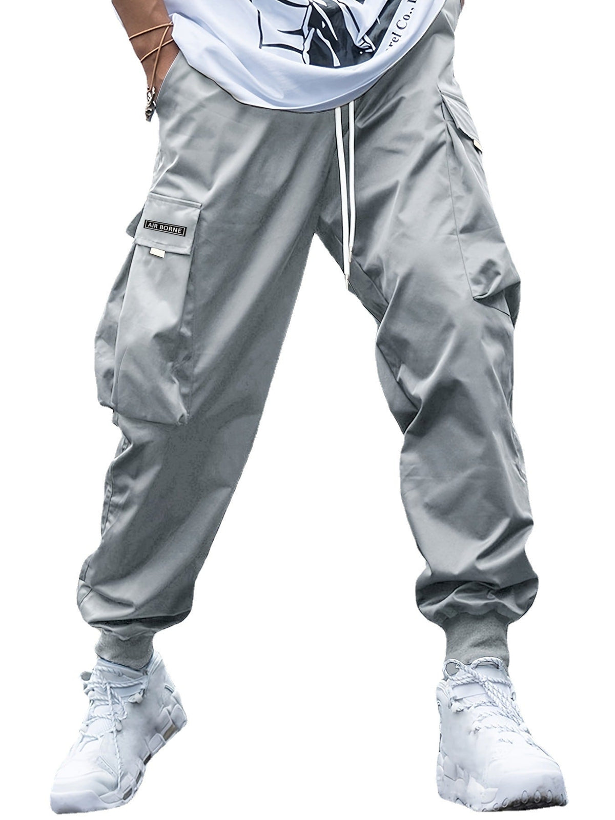 Dylan - Men's Relaxed Cargo Joggers with Drawstring Waist