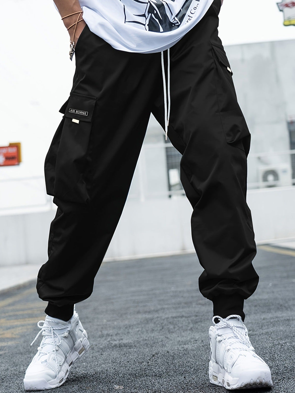 Dylan - Men's Relaxed Cargo Joggers with Drawstring Waist
