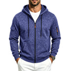 Edgar - Men's Fleece-Lined Zip-Up Fall Hoodie with Pockets 1