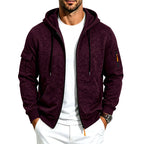 Edgar - Men's Fleece-Lined Zip-Up Fall Hoodie with Pockets 2