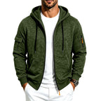 Edgar - Men's Fleece-Lined Zip-Up Fall Hoodie with Pockets 3