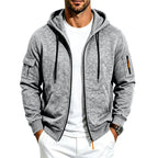Edgar - Men's Fleece-Lined Zip-Up Fall Hoodie with Pockets 4
