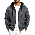 Edgar - Men's Fleece-Lined Zip-Up Fall Hoodie with Pockets 5