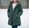 Eleanor - Women's Quilted Puffer Coat with Fleece Hood Lining