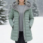 Eleanor - Women's Quilted Puffer Coat with Fleece Hood Lining
