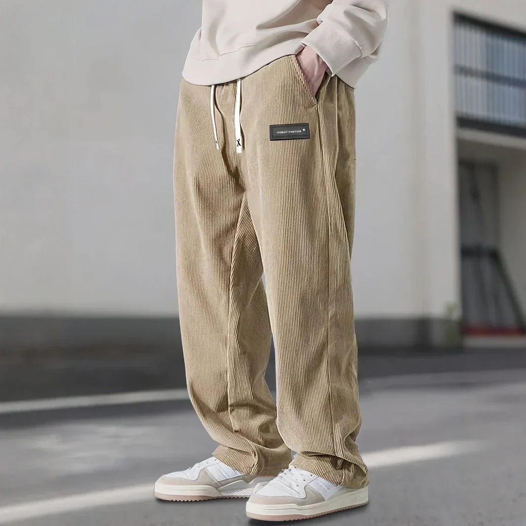 Eli - Men's Corduroy Drawstring Trousers
