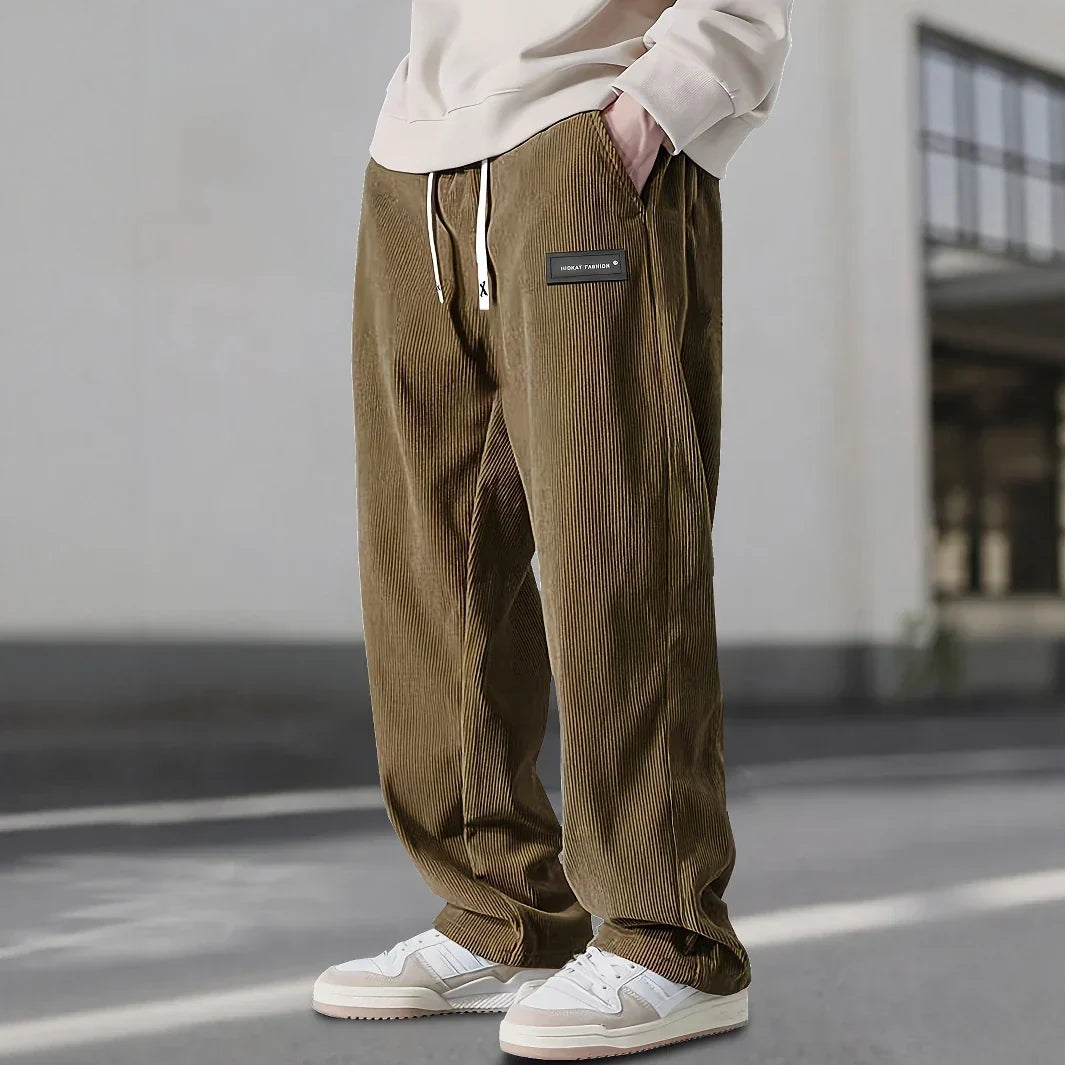 Eli - Men's Corduroy Drawstring Trousers