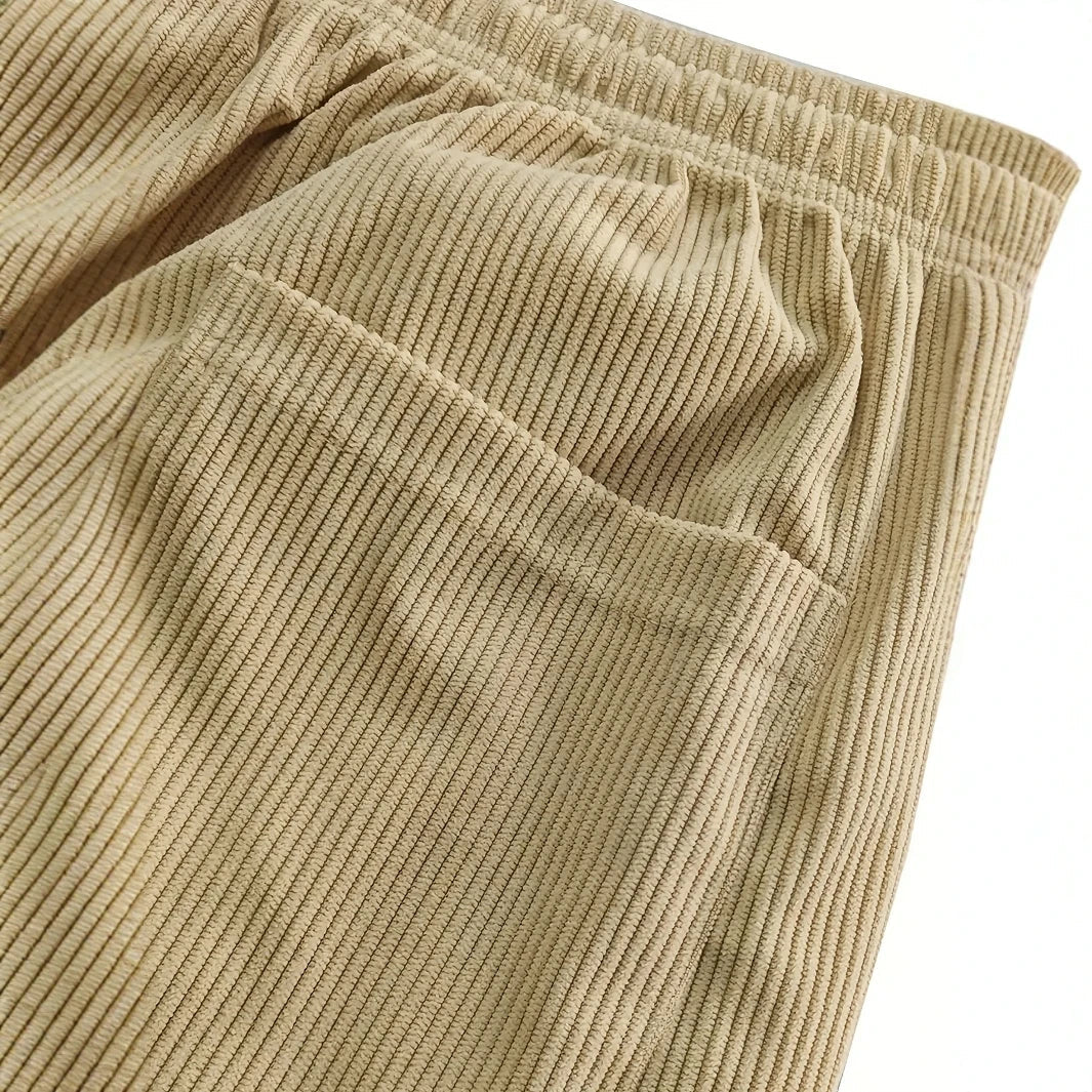 Eli - Men's Corduroy Drawstring Trousers