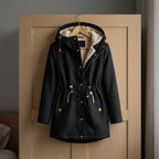 Elliana - Women's Drawstring Parka with Sherpa-Lined Hood