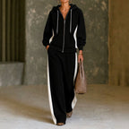 Erica - Women's Zip-Up Wide Leg Matching Set 2