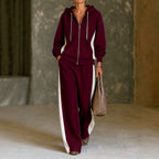 Erica - Women's Zip-Up Wide Leg Matching Set 3