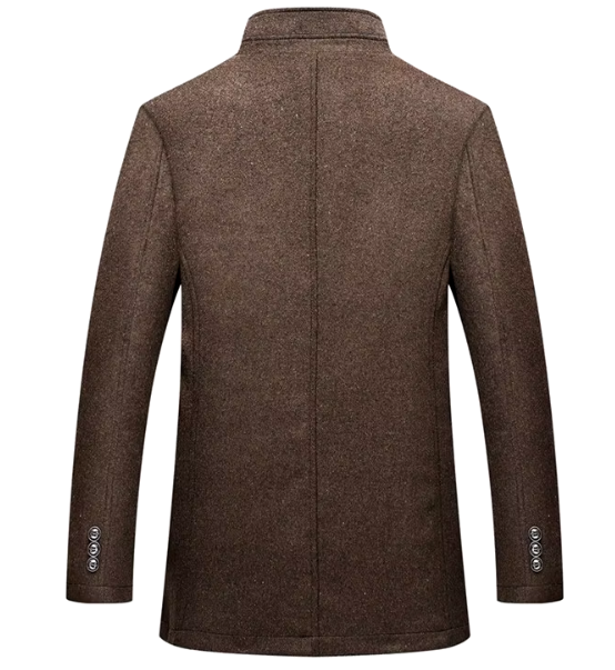 Everard - Men's Quilted-Lined Wool Blend Coat with Stand Collar