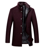 Everard - Men's Quilted-Lined Wool Blend Coat with Stand Collar