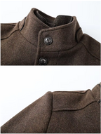 Everard - Men's Quilted-Lined Wool Blend Coat with Stand Collar