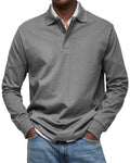 Everardo - Men's Long-Sleeve Polo with Contrast Collar