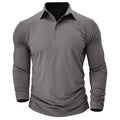 Garrett - Men's Muscle Fit Long Sleeve Polo Shirt