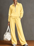 Genna - Women's Collared Half-Zip Matching Set 4