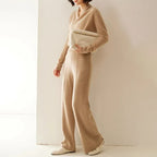 Grace - Women's Cashmere Wrap V-Neck Pullover