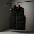 Harmon - Men's Ribbed Corduroy Vest with Cargo Pockets