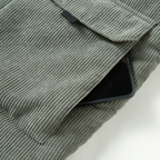 Harmon - Men's Ribbed Corduroy Vest with Cargo Pockets
