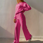 Hazel - Women's Oversized Hoodie & Wide-Leg Jogger Set