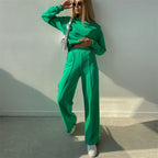Hazel - Women's Oversized Hoodie & Wide-Leg Jogger Set