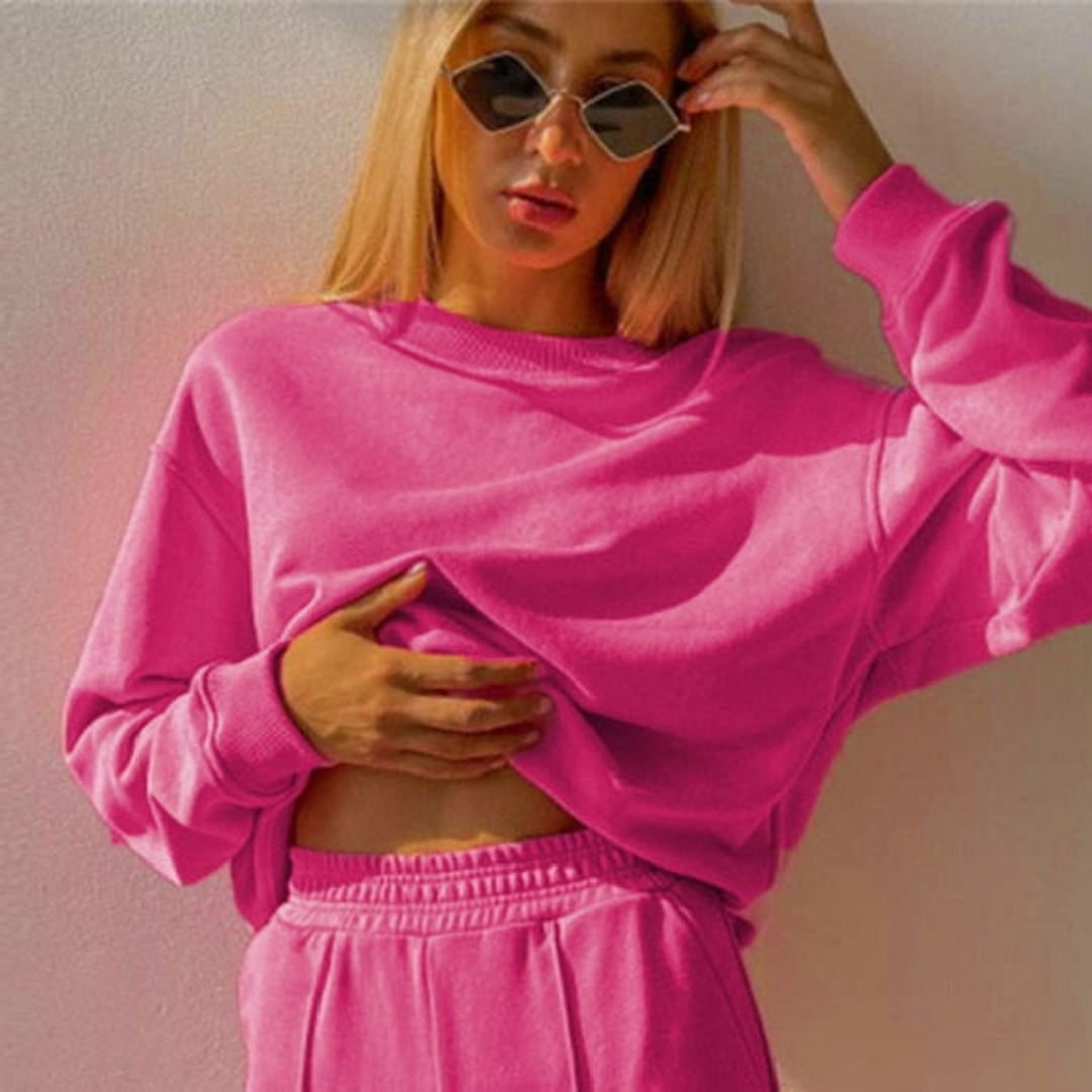 Hazel - Women's Oversized Hoodie & Wide-Leg Jogger Set