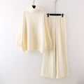 Ilse - Women's Turtleneck Sweater & Wide-Leg Pants Set 1