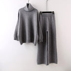 Ilse - Women's Turtleneck Sweater & Wide-Leg Pants Set 3