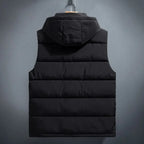James - Men's Quilted Puffer Vest with Hood