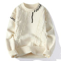 Jettson - Men's Distressed Patchwork Crewneck Sweater