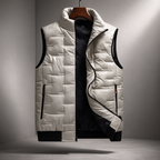 Joseph - Men's Quilted Puffer Vest with Zip Pockets